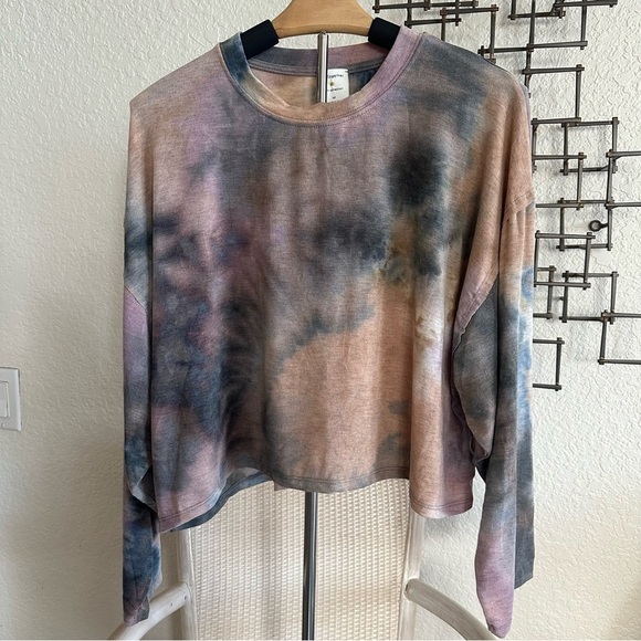 Soft Tie Dye French Terry Pullover | Relaxed Fit Lounge Sweatshirt | NWT - Picture 9 of 11
